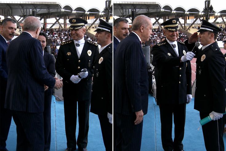 Polis Akademisi'nde mezuniyet töreninde Cumhurbaşkanı Erdoğan ile Bakan Çiftçi’nin Çorum diyaloğu güldürdü