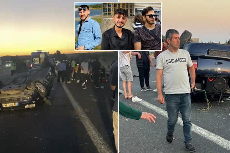 Lastiği patlayan araç takla attı! 3 kişi feci şekilde can verdi