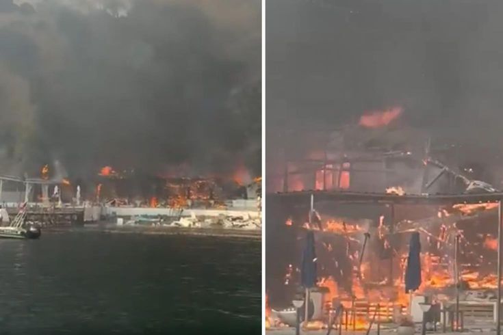 Fire on the beach in Büyükada! Flames spread to the forest.