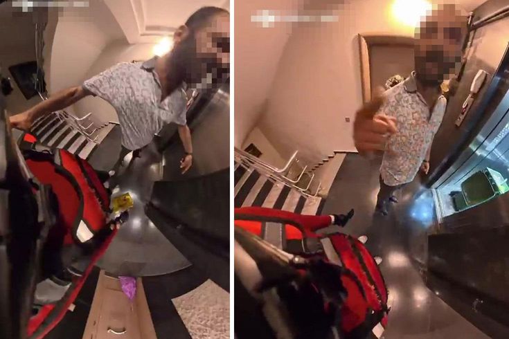 Apartman görevlisinden kadın kuryeye çirkin saldırı