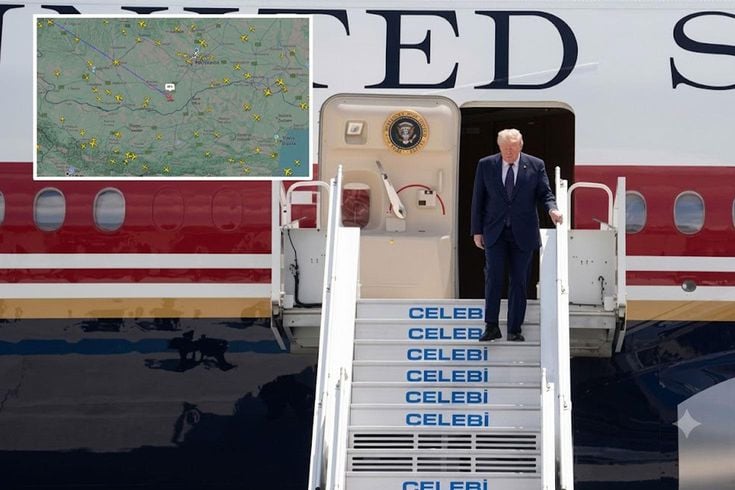 Trump'ın Ankara uçuşunu 100 binden fazla kişi takip etti