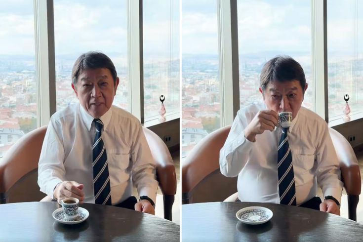 Japon bakanın Türk kahvesi paylaşımı beğeni topladı: Fal bakacağım