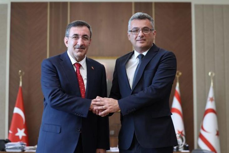 Cumhurbaşkanı Yardımcısı Yılmaz, Erhürman ile bir araya geldi: Kıbrıs meselesinde destek vurgusu