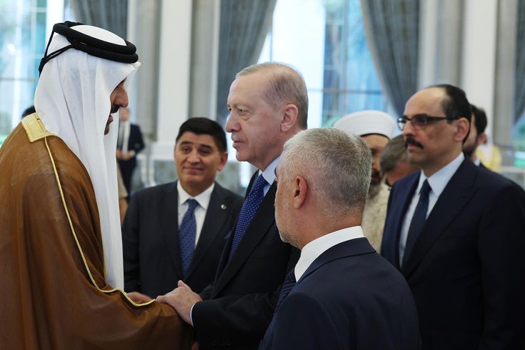 Cumhurbaşkanı Erdoğan'dan Katar Emiri Al Sani’ye taziye ziyareti