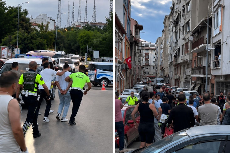 Edirne'de 2 aile birbirine girdi, ortalık bir anda savaş alanına döndü