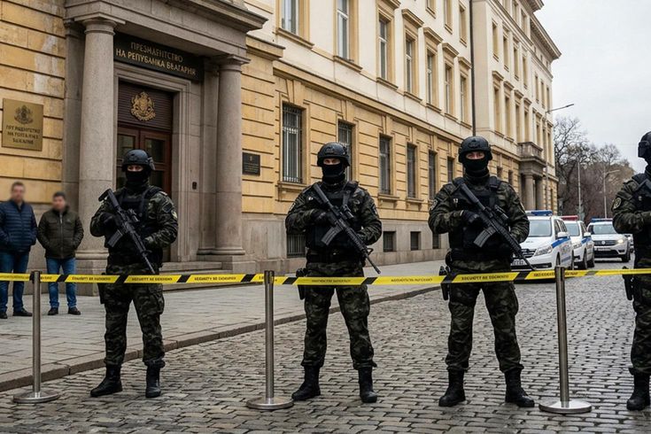 The Bulgarian Presidency building was evacuated due to a bomb threat.