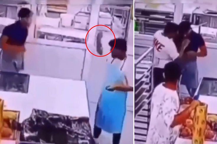 Dehşet anları kamerada! Fırlattığı bıçak arkadaşını hayattan kopardı