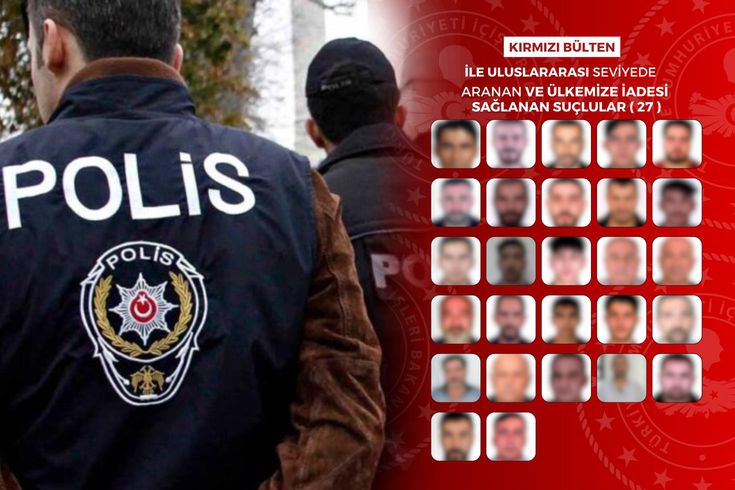 Kırmızı bültenle aranan 65 şüpheli Türkiye'ye getirildi