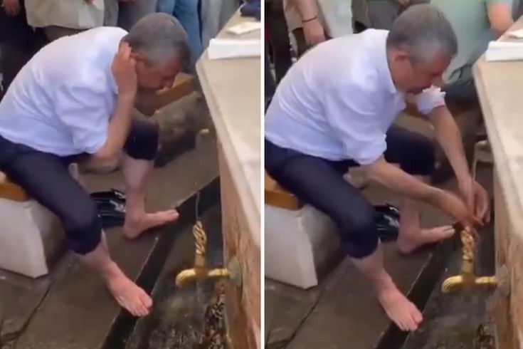 Özgür Özel'in abdest alırken çekilen görüntülerine açıklama