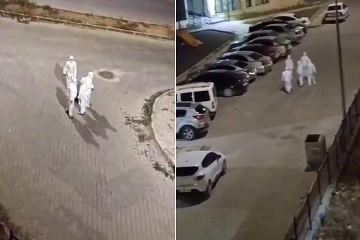 Deprem konutları çevresinde esrarengiz görüntü! Polis alarma geçti