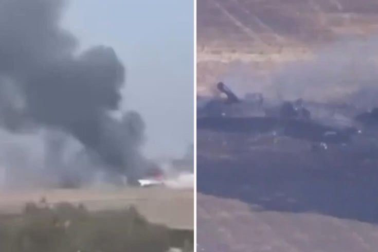 ABD'ye ait F-35 savaş uçağı, askeri üste düştü