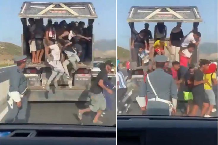 İspanya'da göçmen krizi! Bu kez yüzerek değil kamyon kasasında geldiler