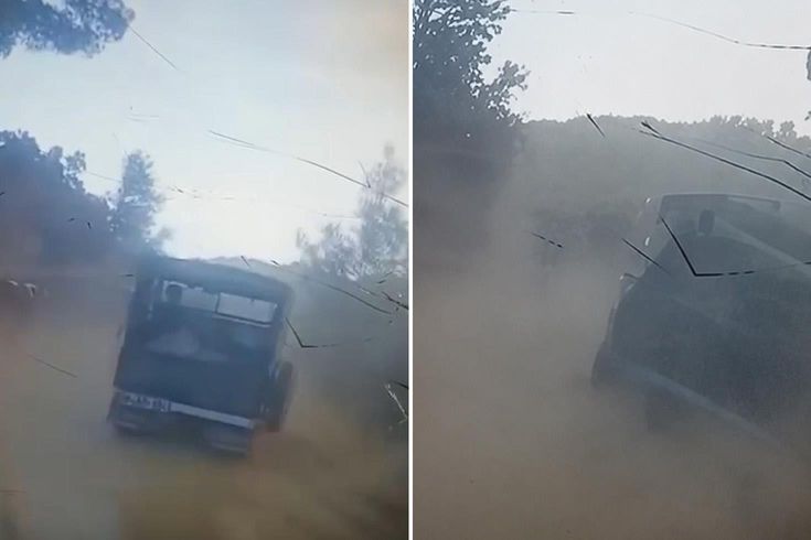 Yangın bölgesinden dehşete düşüren görüntü: Allah gitti adam!