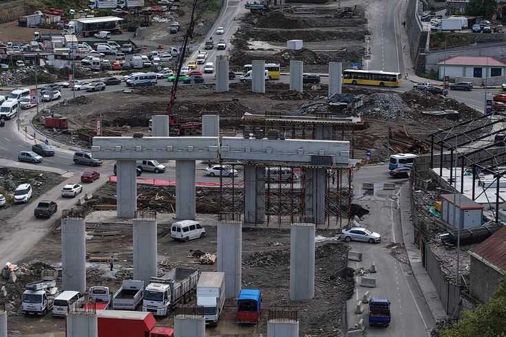 Viyadükler yükselmeye, projenin de silueti ortaya çıkmaya başladı