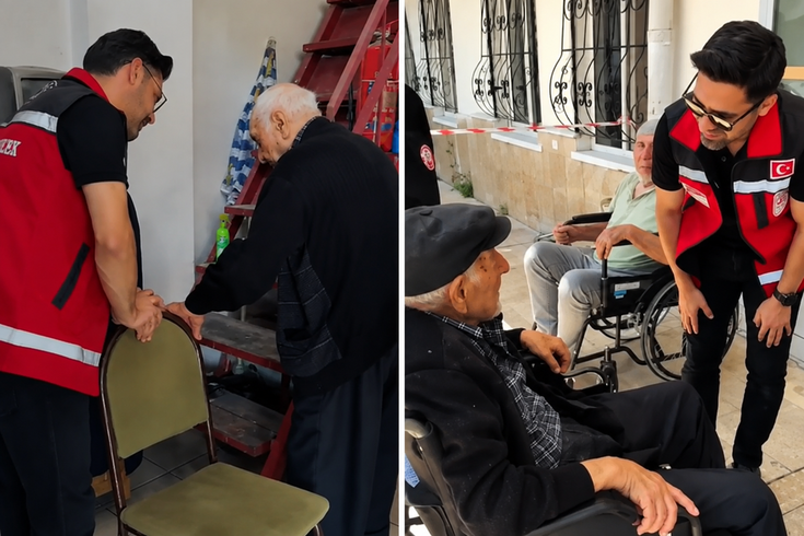 Vali Gökmen Çiçek anında devreye girdi: 40 yıldır çay ocağında yaşayan yaşlı adam sıcak yuvaya kavuştu