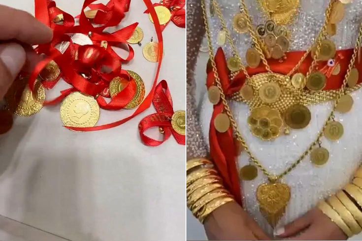 Düğünde pes dedirten takı! Damat görüntüleri tek tek incelemeye başladı