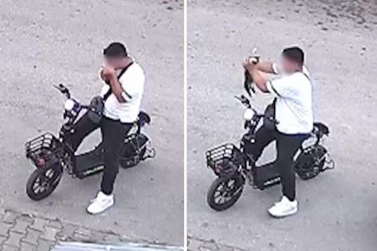 Kan donduran görüntü! Yavru kediyi önce öptü sonra boğarak öldürdü