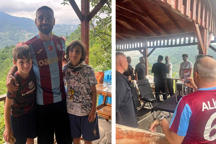 Salah'ın Trabzon'daki ilk ziyareti Araklı ilçesindeki Marzuba mahallesine
