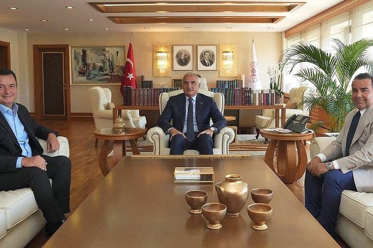 Kültür ve Turizm Bakanı Ersoy, Acun Ilıcalı'yı ağırladı