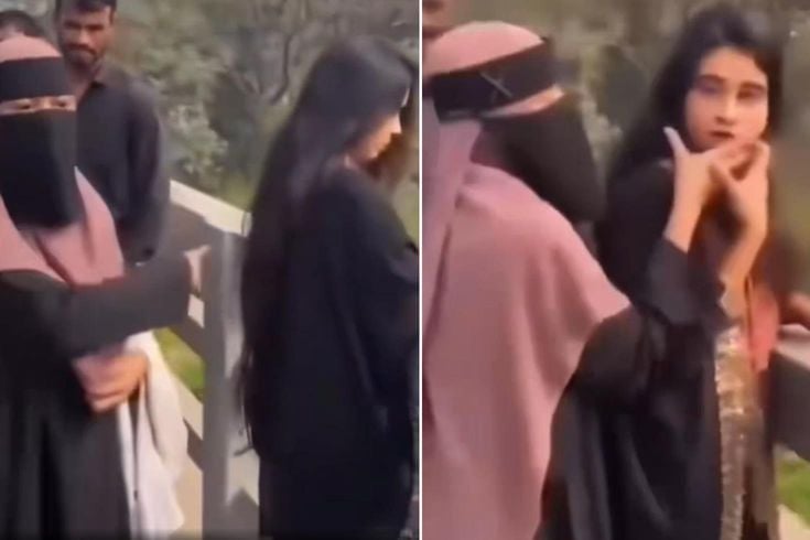 Burka giymeyen genç kadına sokak ortasında müdahale
