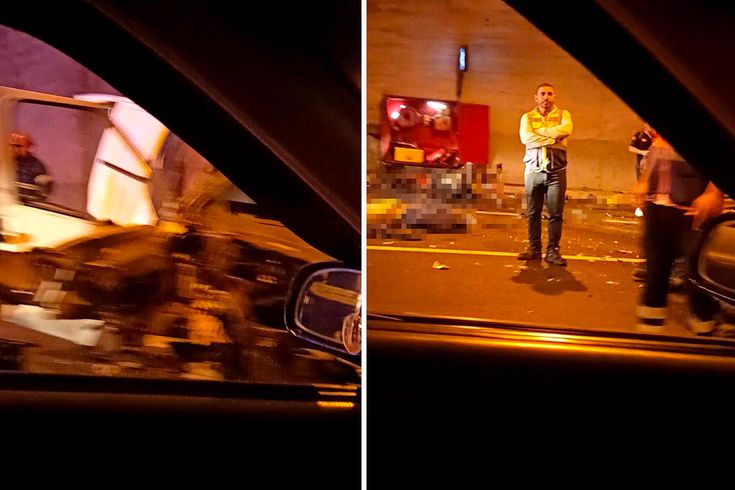 Tünelde feci kaza: 3 ölü, 1 ağır yaralı