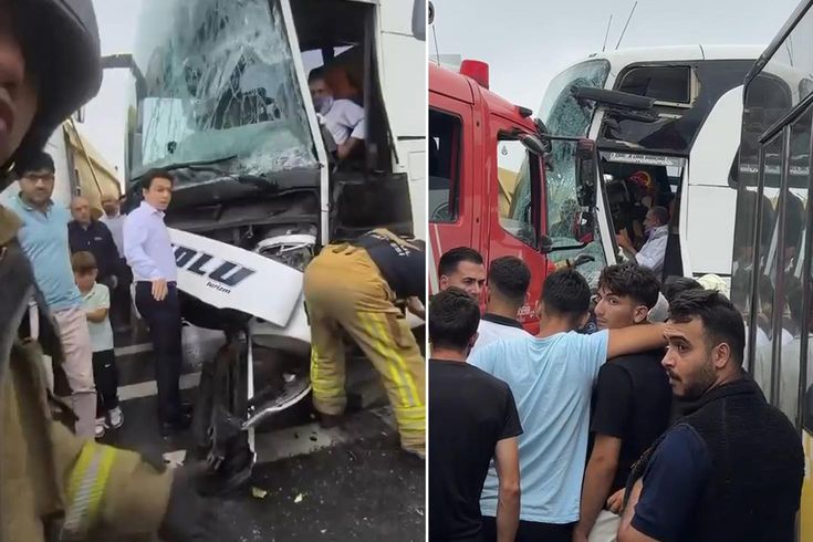 В Стамбуле пассажирский автобус врезался в автобус İETT! Есть много пострадавших