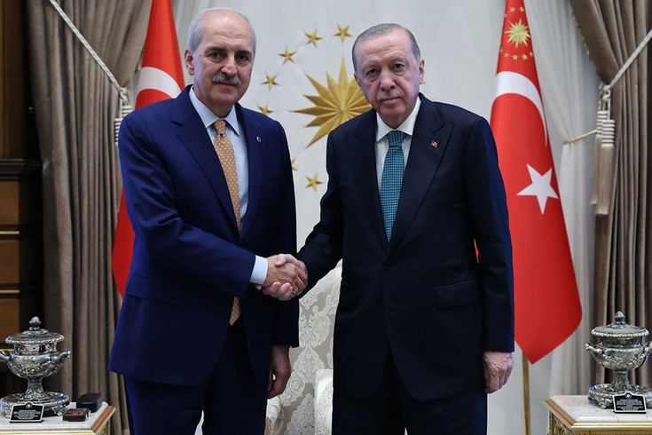 Cumhurbaşkanı Erdoğan, TBMM Başkanı Kurtulmuş'u kabul etti