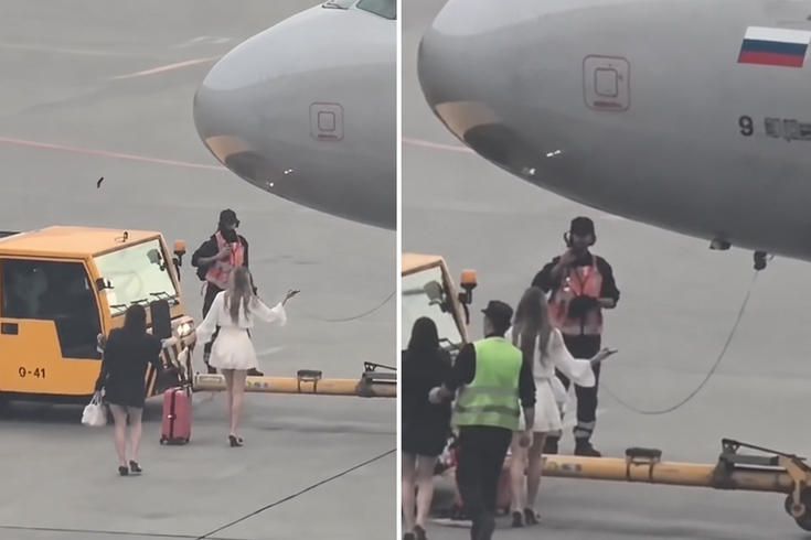 Moskova'da uçağı kaçırmamak için aprona koşan yolcular Türk çıktı: Meğer düğüne yetişmeye çalışıyorlarmış!