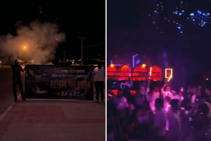 O görüntüler başlarını yaktı! Suç örgütü liderine kutlama yapan işletmeye operasyon