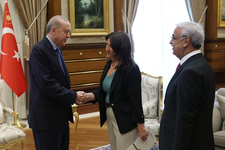 Cumhurbaşkanı Erdoğan, DEM Parti heyetiyle görüşüyor! Demirtaş dahil masada 5 konu var