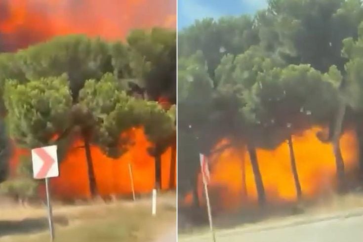 Yalova'da düşen F-16 üstlerinden böyle geçmiş! Yeni görüntüler