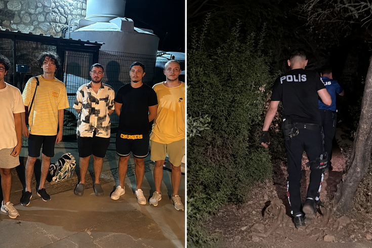 Bodrum'da kaybolan 5 arkadaş 3 saatte kurtarıldı