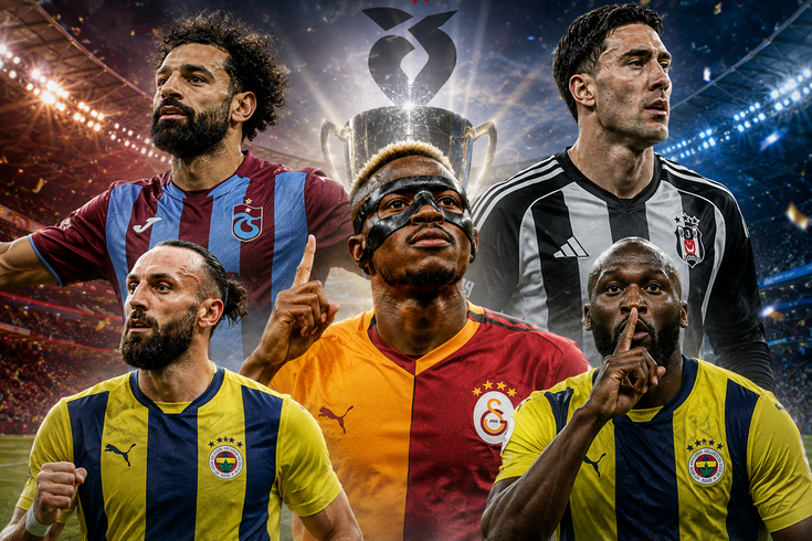 Yapay zeka Süper Lig'in gol kralını şimdiden açıkladı! Osimhen, Vlahovic, Lukaku, Onuachu...