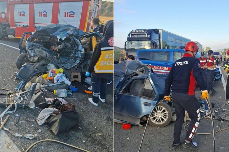 A mother and her 7-year-old son lost their lives in the vehicle that was reduced to scrap.