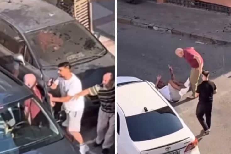 Yaşlı gördü horozlandı: Sopayı yiyince duruldu