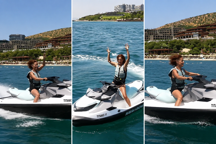 Yıldız Tilbe’den jet ski şovu! “Yapay zeka” diyenlere böyle yanıt verdi