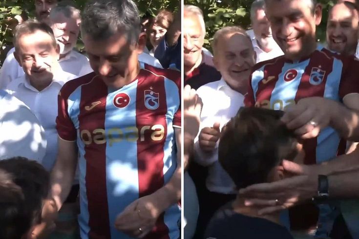 Trabzonsporlu çocuktan Özgür Özel'i kahkahaya boğan espri