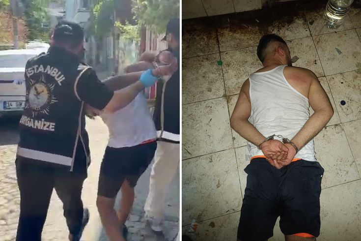 Esnafa kan kusturan şüpheliler yaka paça yakalandı