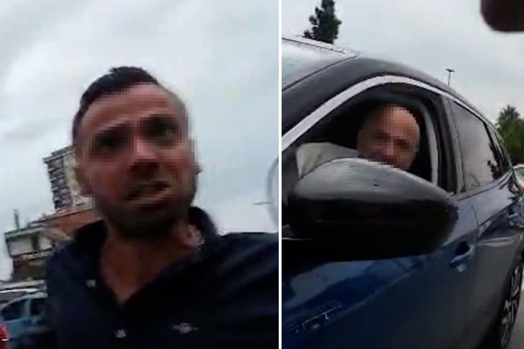 Trafik eşkıyaları dehşet saçtı! Bisikletliyi ezmek üzerelerdi, inip vahşice saldırdılar