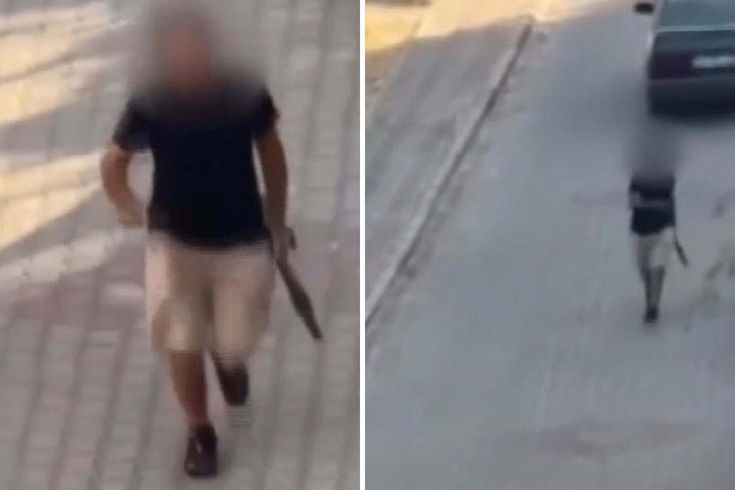 He fired randomly in the middle of the street with a shotgun.