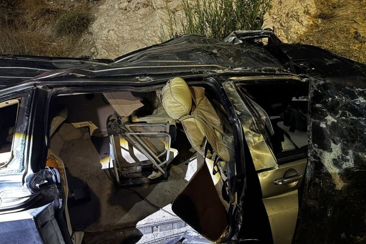Van'da korkunç kaza! Kontrolden çıkan otomobil dere yatağına uçtu