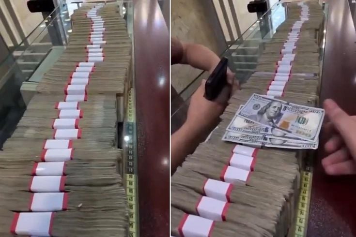 Bir tomar değil, metrelerce para! 300 doların karşılığı görenleri şaşkına çevirdi