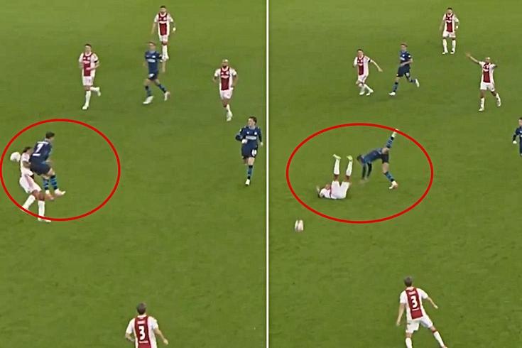 Skandal faul! Rakibin akciğeri ve boynu ezildi, VAR devreye bile girmedi