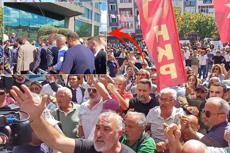 Üsküdar'da gergin dakikalar! Seçim bitti, AK Partililer belediye binasına koştu