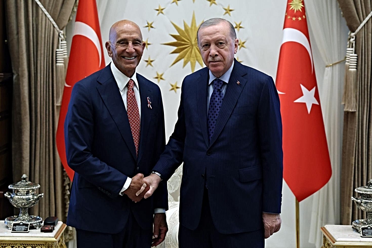 Cumhurbaşkanı Erdoğan, ABD'nin Ankara Büyükelçisi Barrack'ı kabul etti