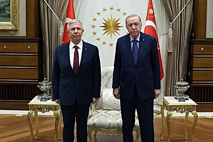 Cumhurbaşkanı Erdoğan, Mansur Yavaş'ı kabul etti