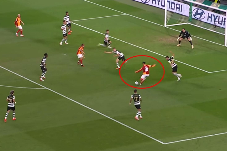 Sporting maçının kırılma anı! Sane kaçırdı, Galatasaray taraftarı patladı