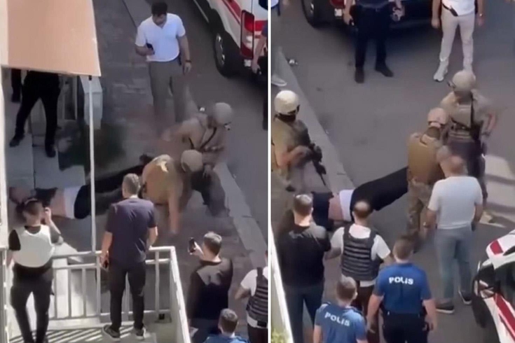 Özel Harekat polisleri, 2 kişiyi öldüren saldırganı binadan böyle çıkardı
