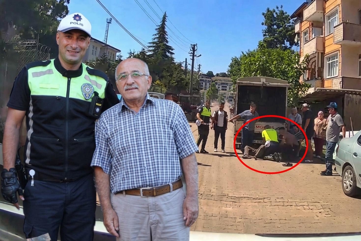 Türk polisi, yolda yürürken kalp krizi geçiren adamın hayatını böyle kurtardı