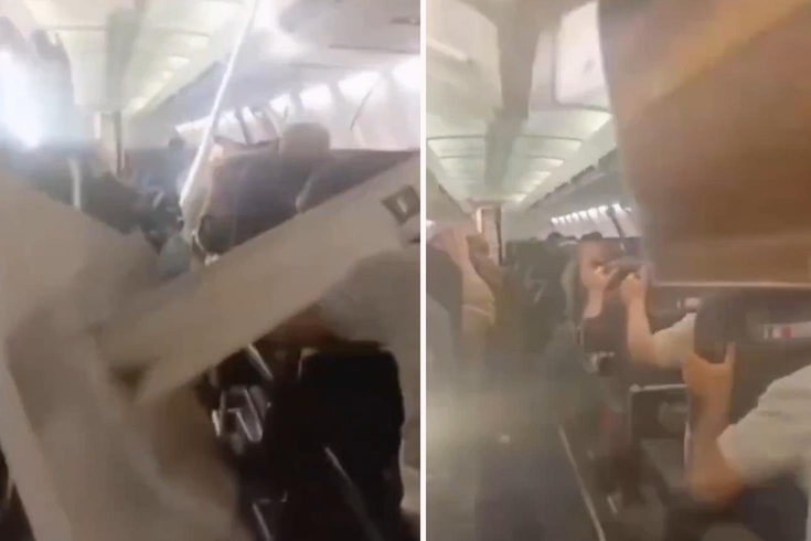 Uçak havadayken parçalandı, yolcular ecel terleri döktü